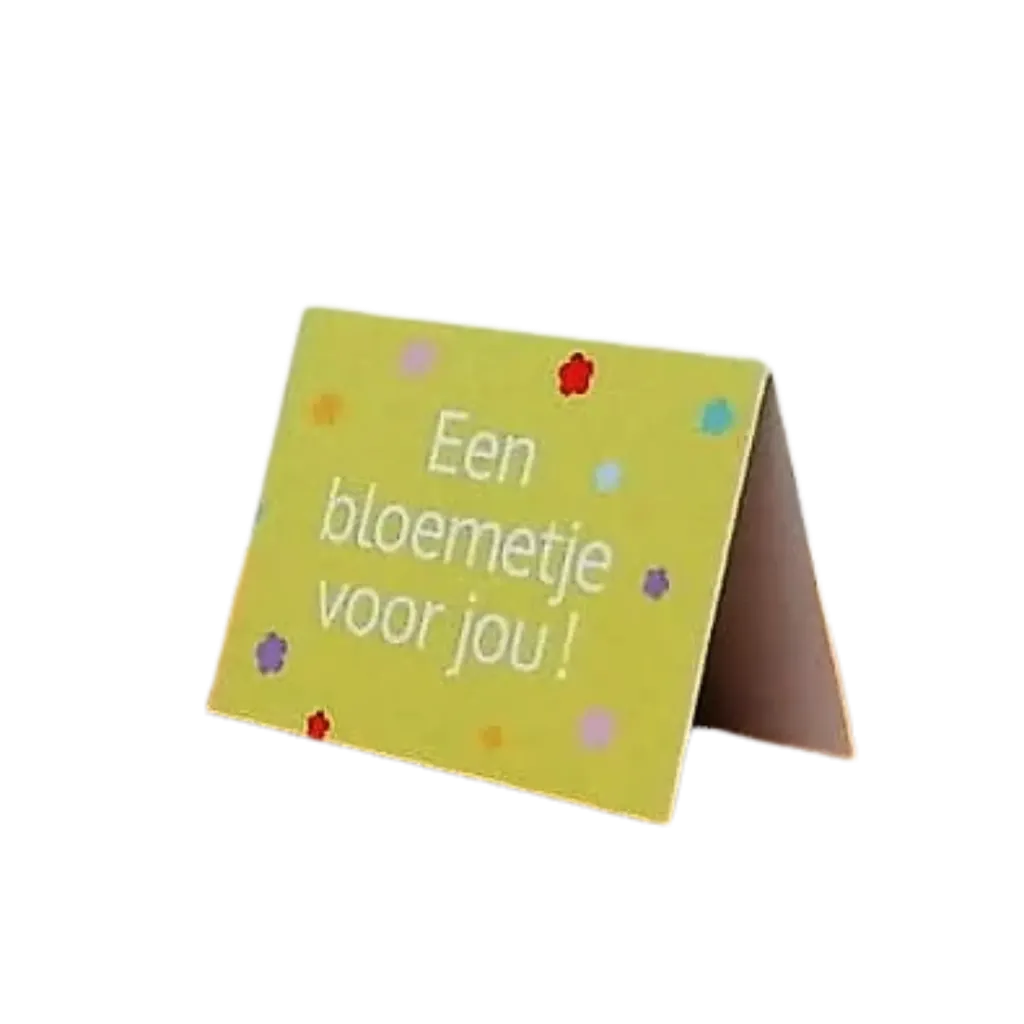 Labelkaartje | Een bloemetje voor jou! | Groen