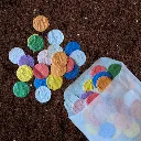 Confettirondjes 2 cm I Regenboogmix
