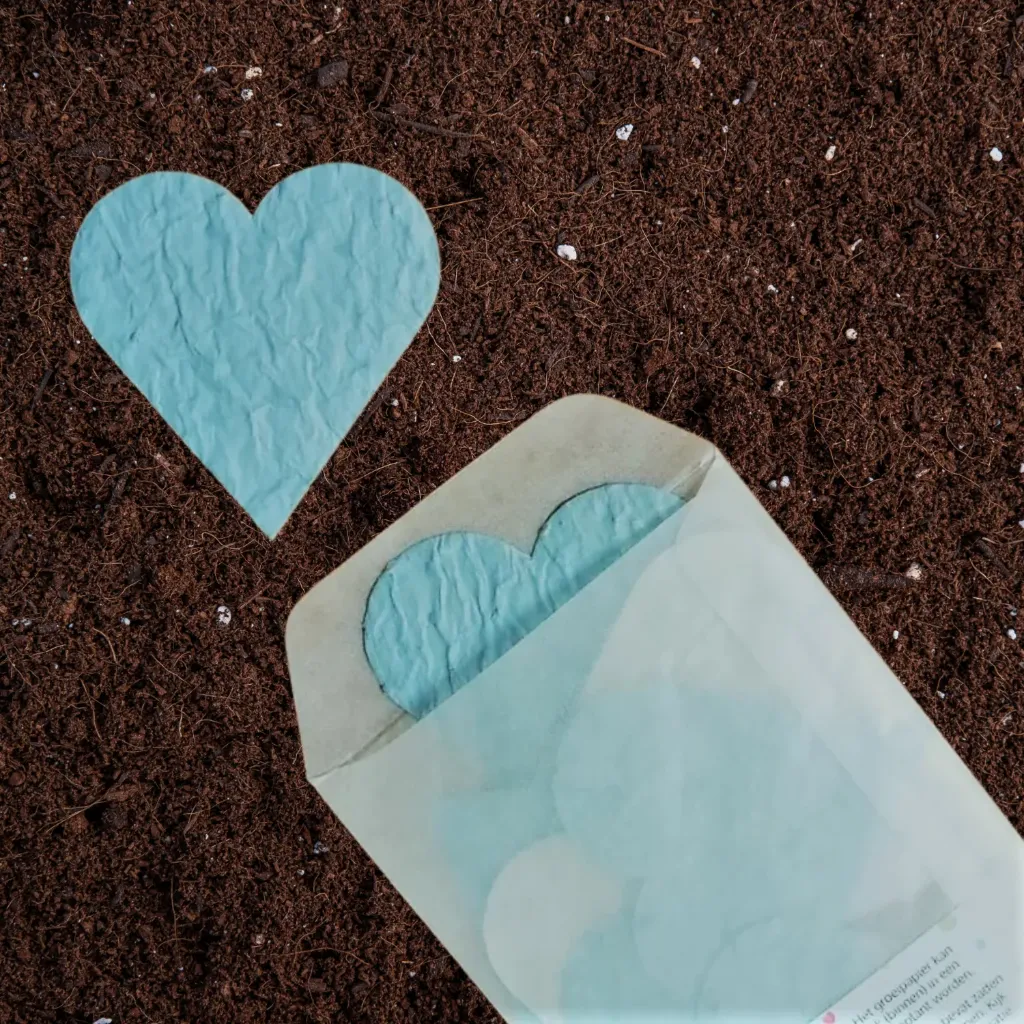 10x Hart 6,5 cm | Baby blauw (Standaard Groeiconfetti Sticker)