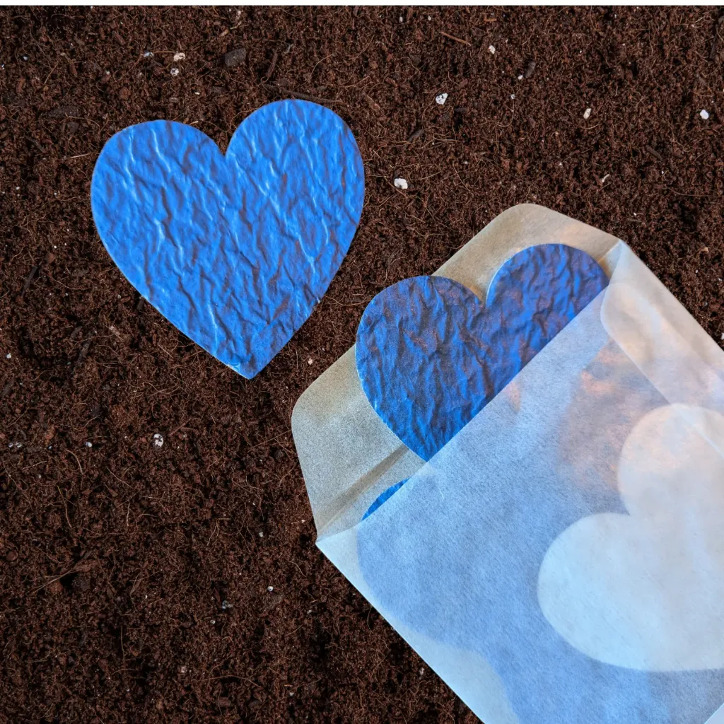 20x Hart 6,5 cm | Blauw
