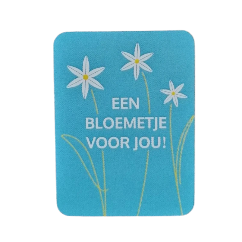 Sticker | Een bloemetje voor jou! I blauw