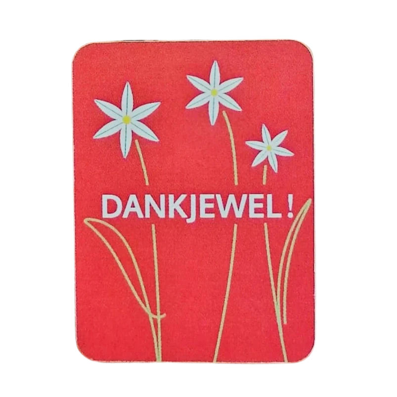 Sticker | Dankjewel! | Rood