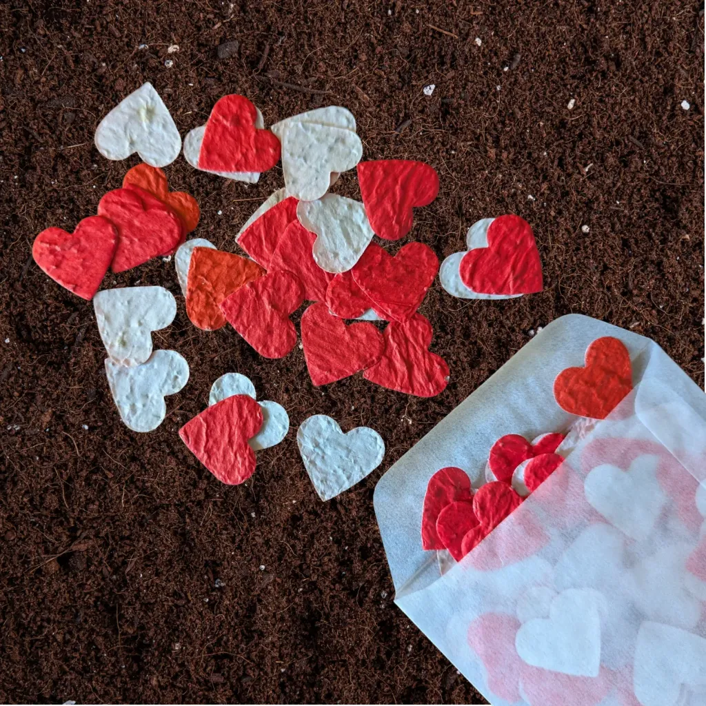 Confetti hartjes 2 cm I Rood (Standaard Groeiconfetti Sticker)