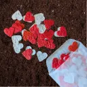 Confetti hartjes 2 cm I Rood