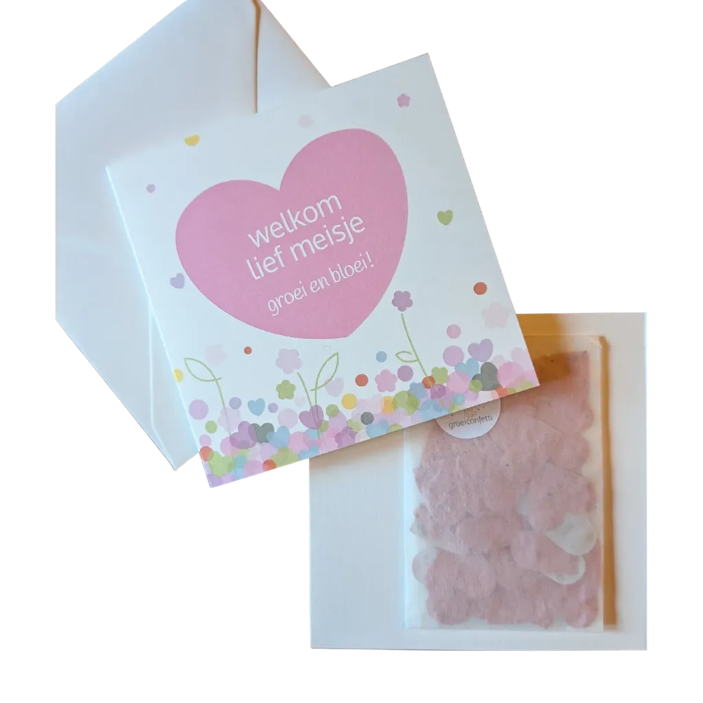 Wenskaart | Welkom lief meisje