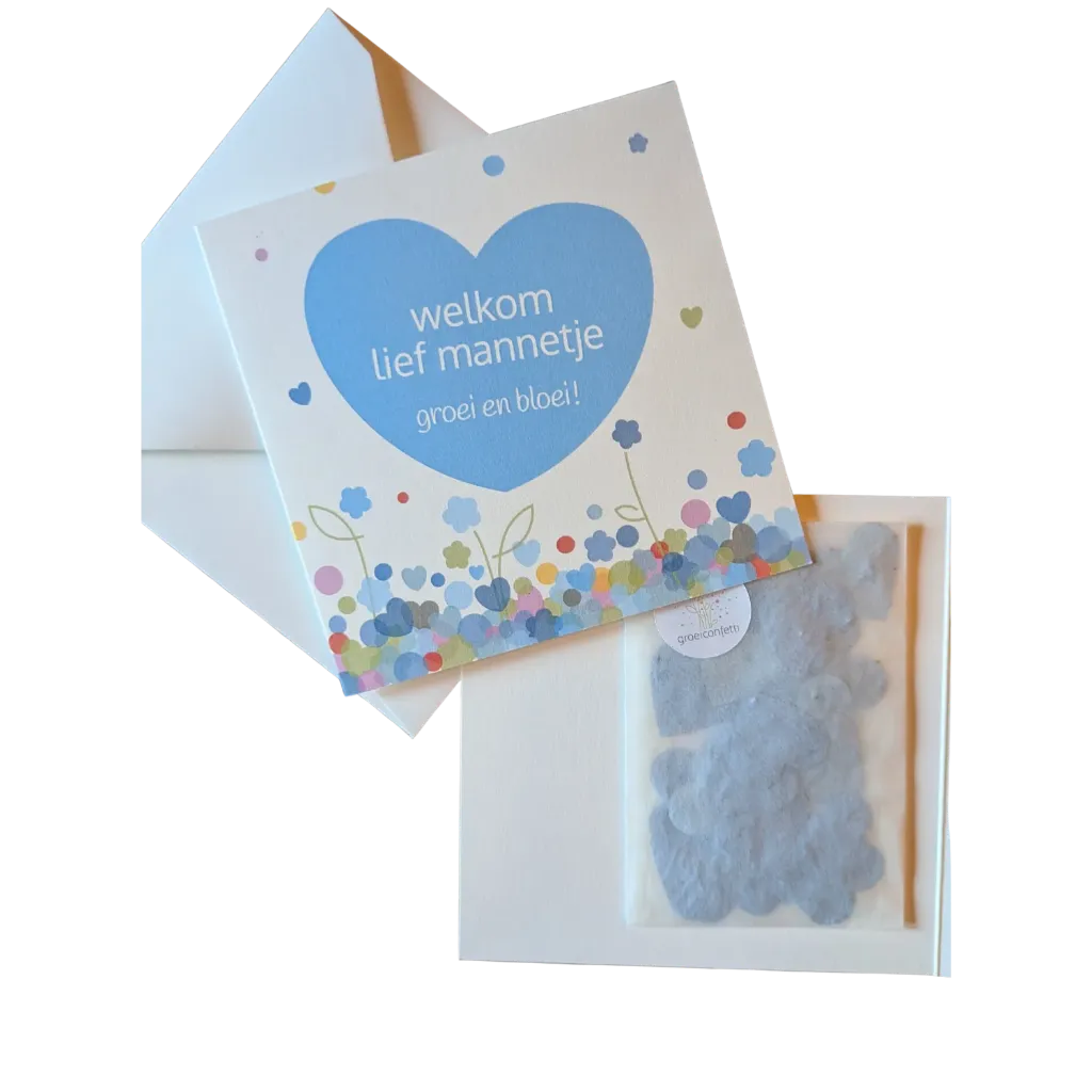 Wenskaart | Welkom lief mannetje